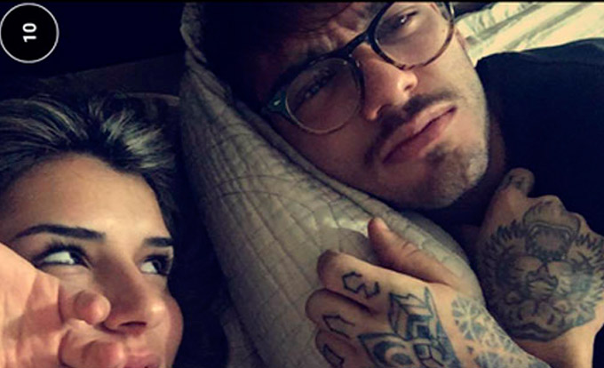 Lucas Lucco passa a noite com musa fitness