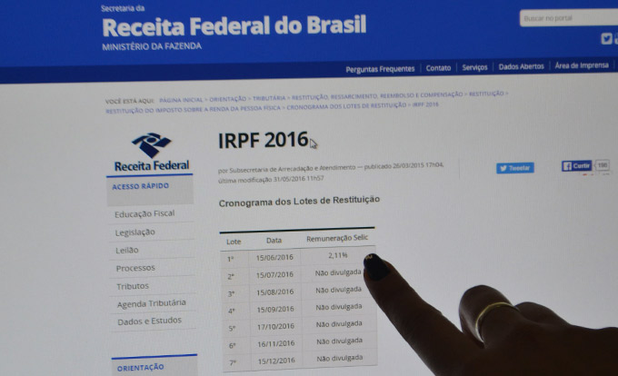 Receita deposita 1° lote da restituição nesta quarta