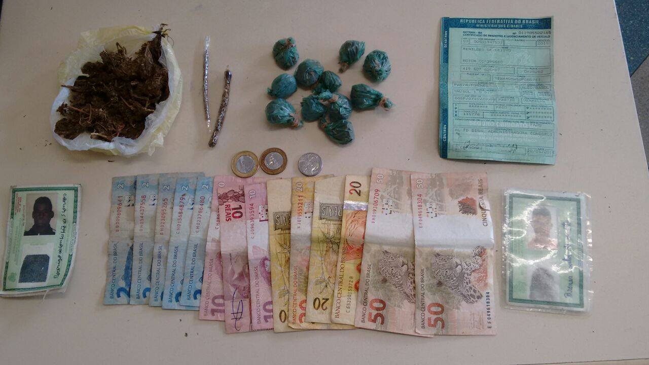 Adolescentes são apreendidos com drogas em Camaçari