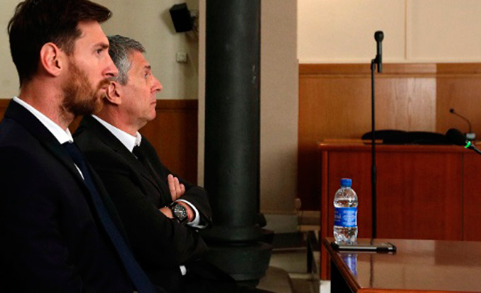 Messi é condenado a 21 meses de prisão 