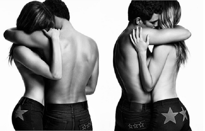 Gisele posa com Cauã em nova campanha de jeans