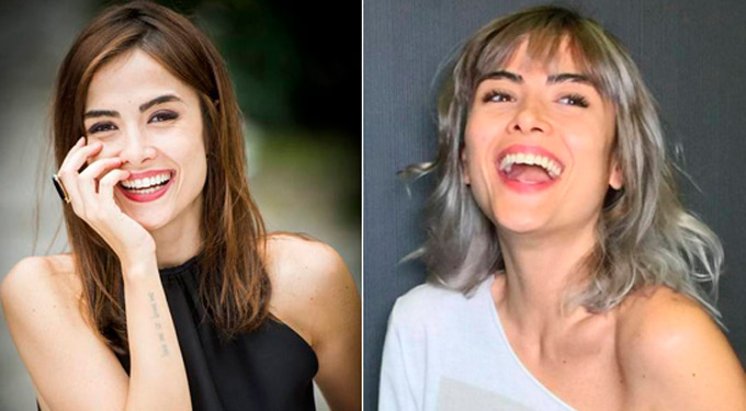 Maria Casadevall muda o visual e exibe fios em tom acinzentado