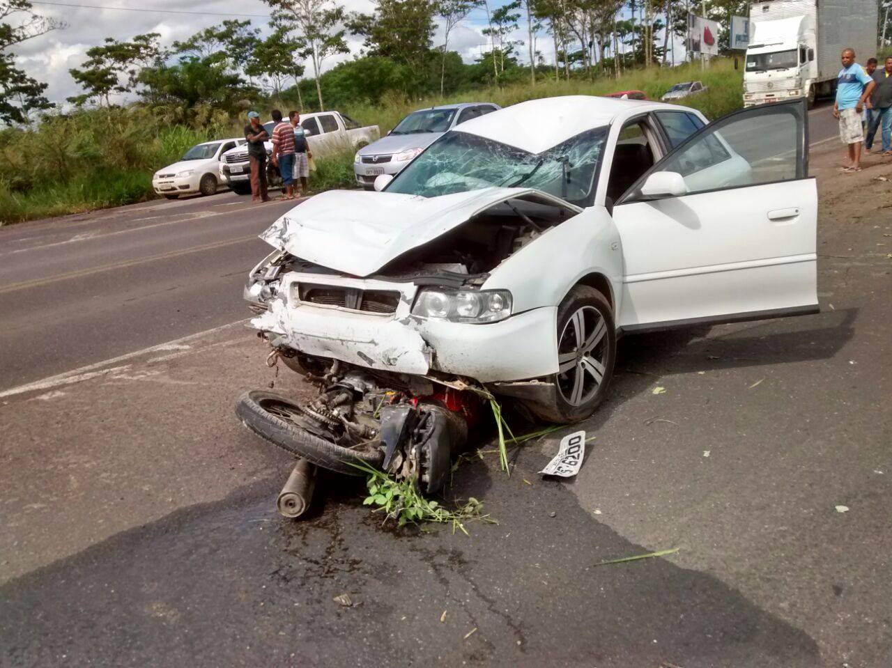 Motociclista morre após se envolver em acidente na BR-110