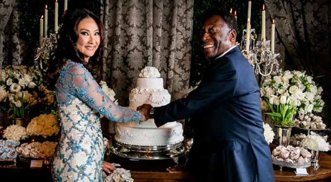 Veja fotos do casamento de Pelé e Márcia Aoki