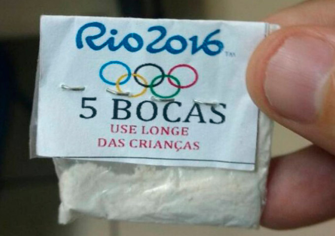 Traficantes vendiam cocaína com logotipo da Olimpíada