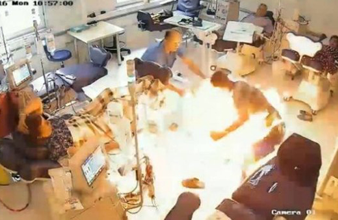 Homem invade hospital para matar rival e causa incêndio
