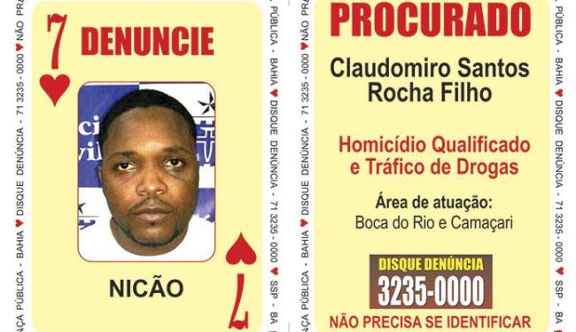 Polícia prende o 7 de Copas do Baralho do Crime