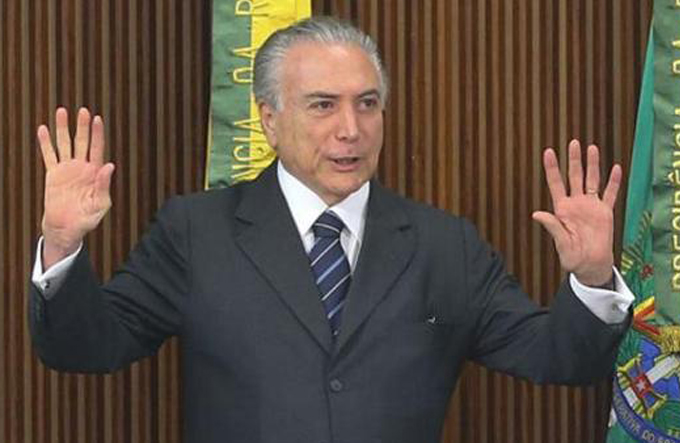 OEA notifica Temer sobre pedido para suspender impeachment