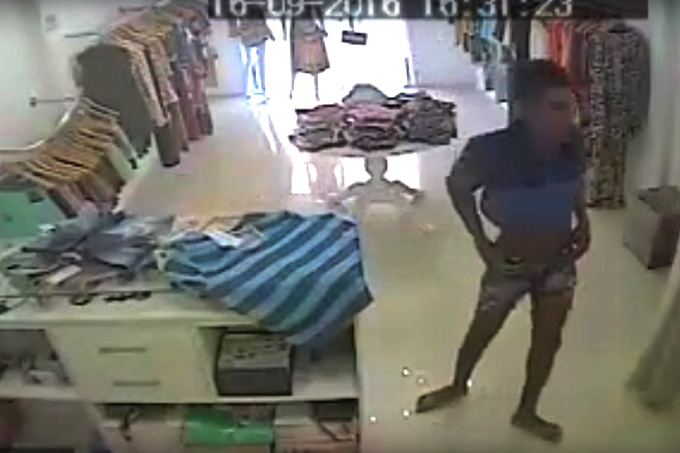 Ladrão furta roupas de grife em loja de moda; veja o vídeo