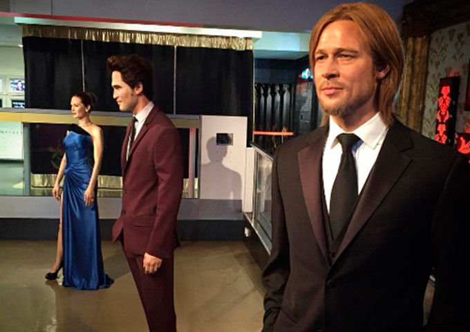 Museu separa estátuas de Brad Pitt e Angelina Jolie após divórcio
