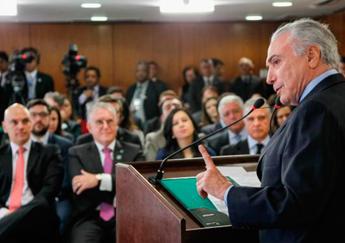 Temer diz que PEC dos gastos públicos dá credibilidade à economia