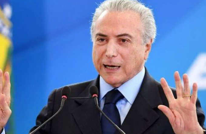 Michel Temer viaja com comitiva para 8ª Cúpula dos Brics na índia