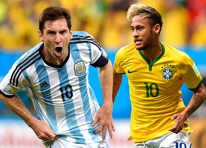 Brasil e Argentina jogam hoje pelas eliminatórias 
