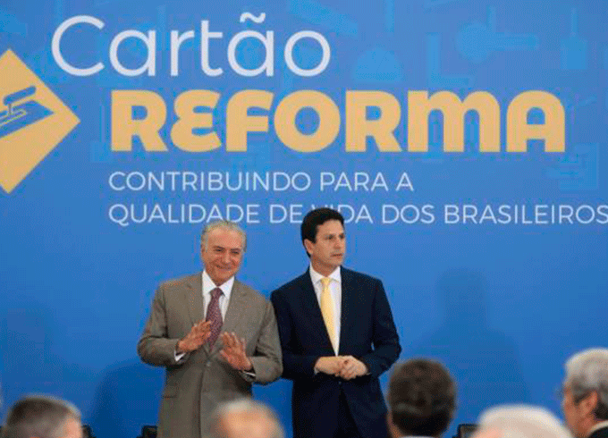 Cartão Reforma começa a ser entregue em abril