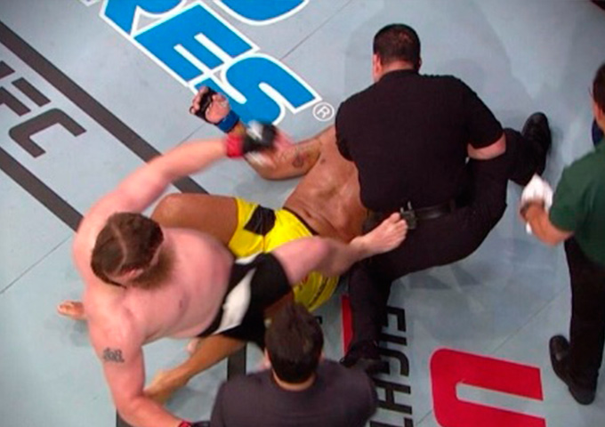 Roy Nelson é suspenso por nove meses após chute em árbitro
