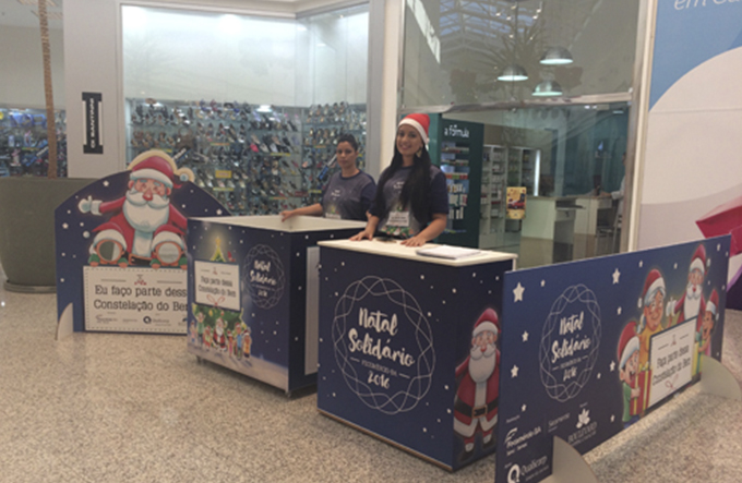Campanha Natal Solidário recolhe donativos no Boulevard Shopping 