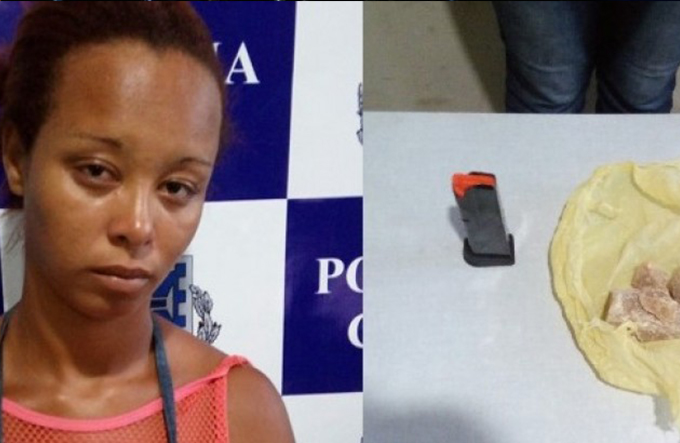 Mulher é presa suspeita de tráfico de drogas em Santo Antônio de Jesus