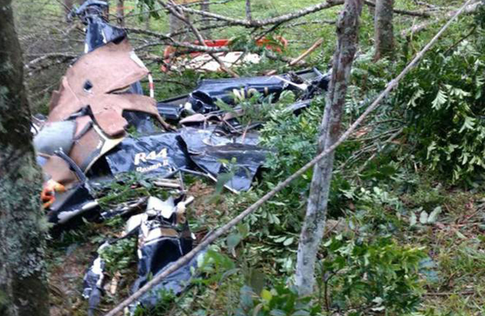 Noiva que seguia para casamento morre em queda de helicóptero