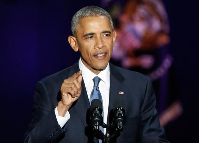 Em discurso de despedida, Obama pede união pela democracia