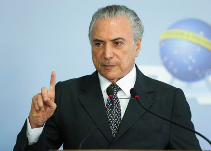Segurança é preocupação nacional; diz Temer