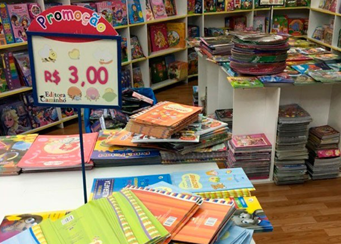 Shopping tem feira de livros infantis com preços populares