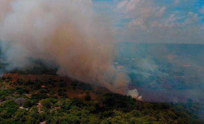 Incêndio atinge parte de vegetação em Guarajuba e Itacimirim