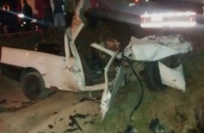 Colisão entre pick-up e ônibus deixa seis vítimas na BR-110