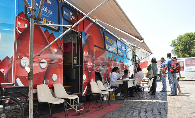 Faculdade recebe ação para coleta de sangue da Hemoba