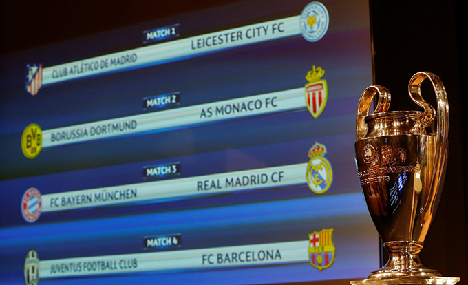 Bayern x Real e Barça x Juve farão duelos de campeões 