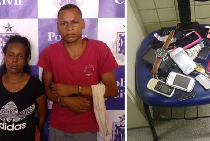 Casal é preso em flagrante e confessa assaltos na BR-324