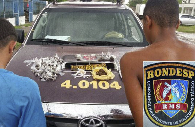 Adolescentes são apreendidos com drogas em Dias D’Ávila