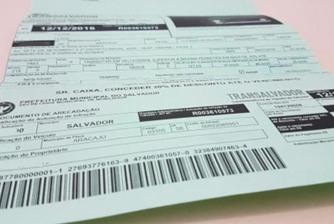Multas de trânsito pagas atrasadas terão cobrança de juros