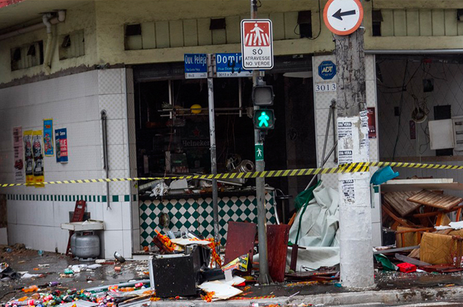 Explosão deixa seis pessoas feridas em São Paulo