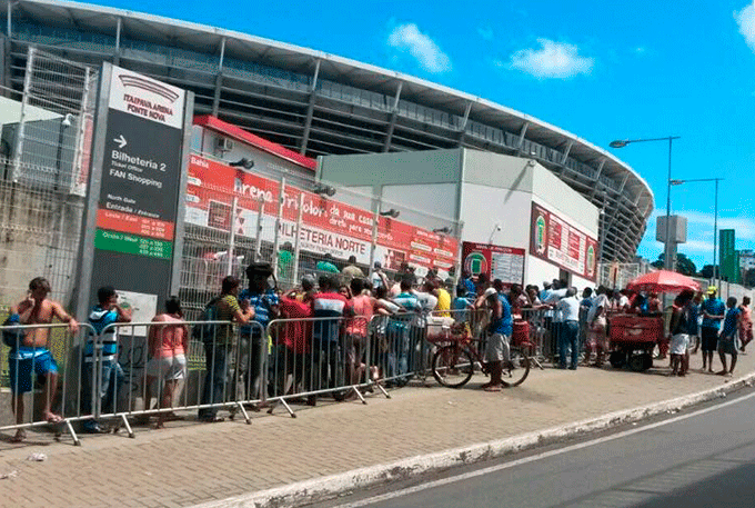 Fonte Nova lota para venda de ingressos do Ba-Vi deste domingo