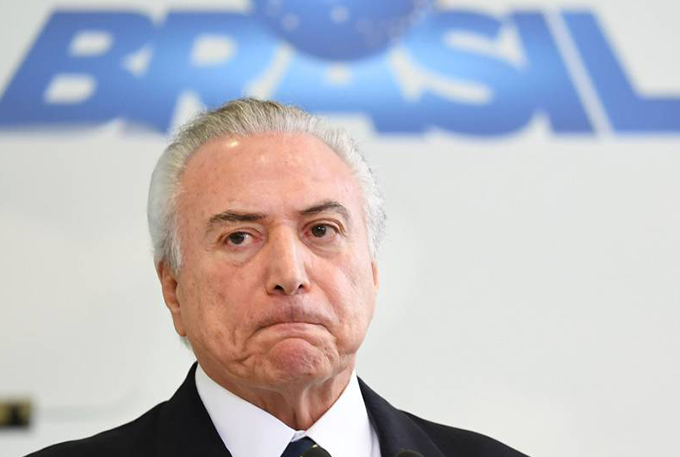 'Jamais solicitei pagamentos para silêncio de Cunha', diz Temer 
