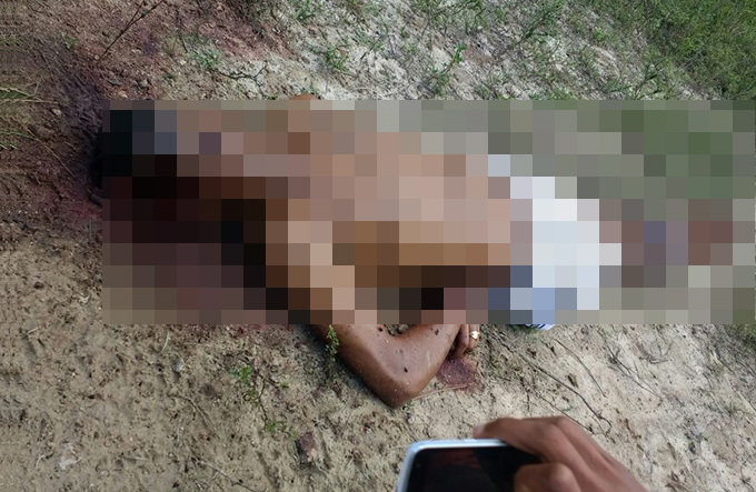Corpo é encontrado sem metade do crânio e com marcas de tiros