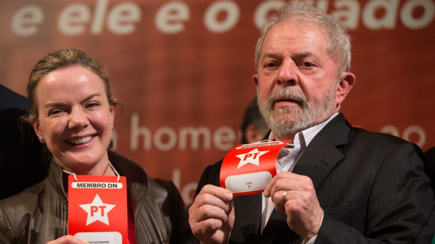 Como Lula, Gleisi poderá estar presa na campanha de 2018