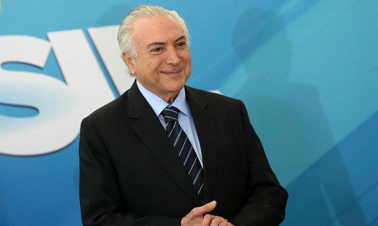 Temer comemora resultados da economia em vídeo 