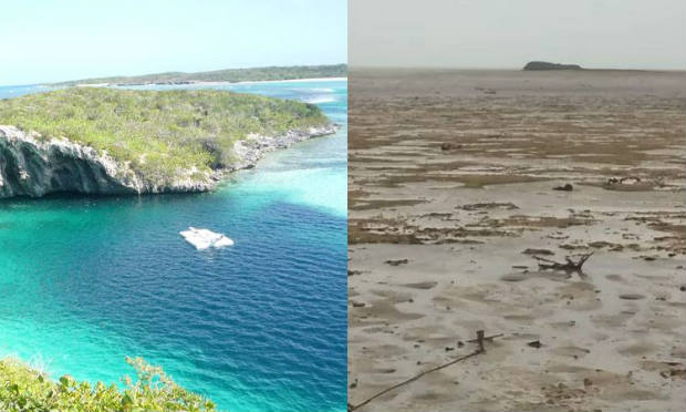 Furacão Irma suga água do oceano e destrói paraíso no Caribe; veja vídeo