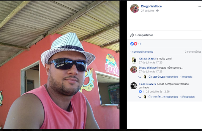 Homem é morto dentro de carro na porta da casa da namorada