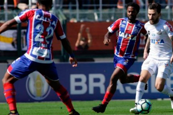  Bahia recebe Santos na Fonte Nova nesta quinta (16)