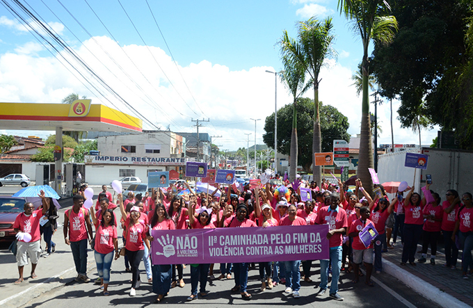 Caminhada pelo fim da Violência contra a mulher acontece em Dias d’Ávila