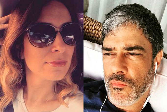 William Bonner posta 1ª foto com a namorada e se declara