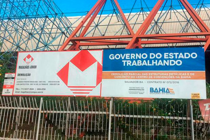 Demolição parcial do Centro de Convenções começa nesta quinta