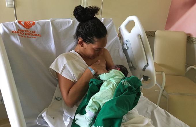 Nasce o primeiro bebê matense de 2018 de parto natural 