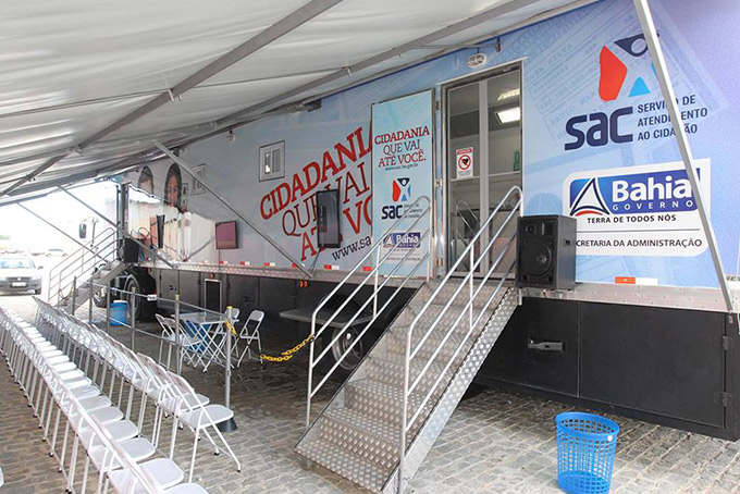 SAC Móvel fica no Boulevard Shopping Camaçari até o dia 12 