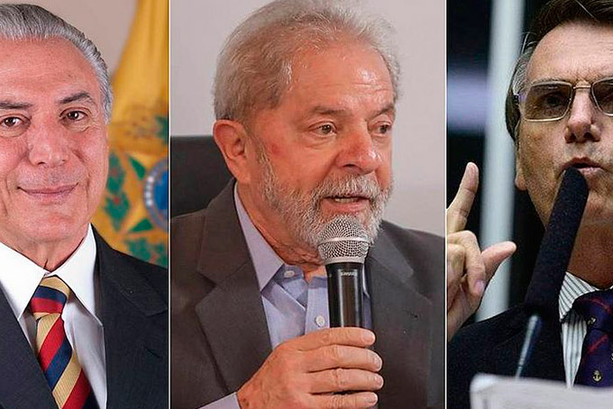 Lula, Temer e Bolsonaro são os políticos mais pesquisados no Google 
