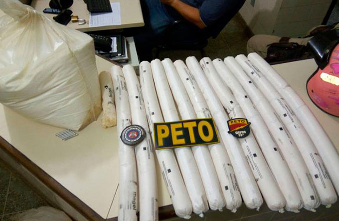 Homem é preso com mais de 25 kg de explosivos em Valença