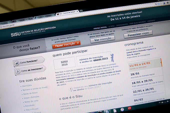 Inscrições para o Sisu 2018 terminam às 23h59 desta sexta