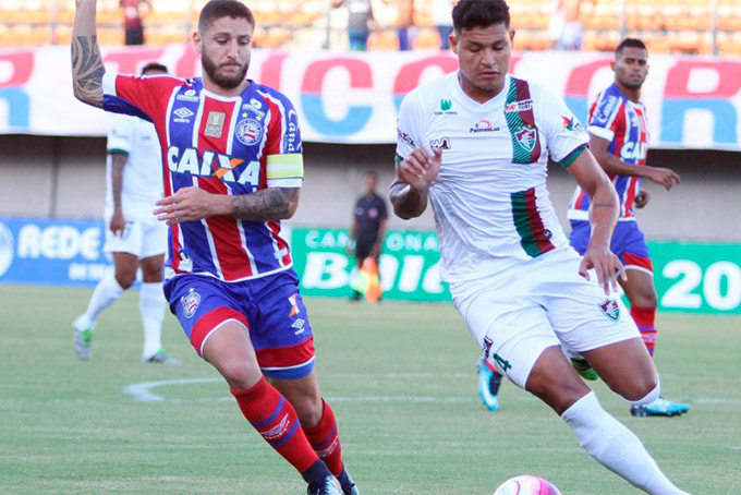 Bahia empata com o Flu de Feira e é vaiado pela torcida